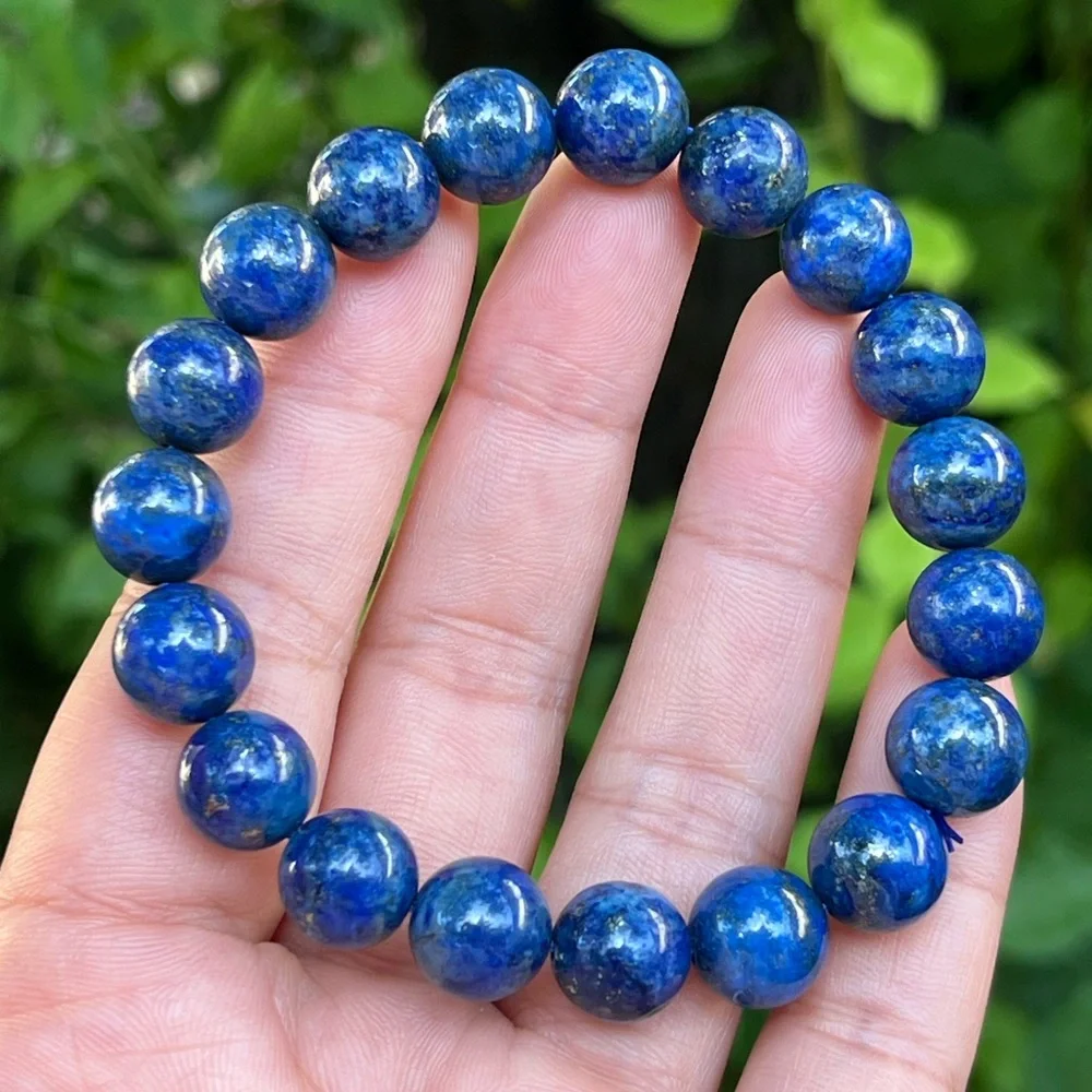 10.5mm stretchable lapis lazuli bracelet‎
